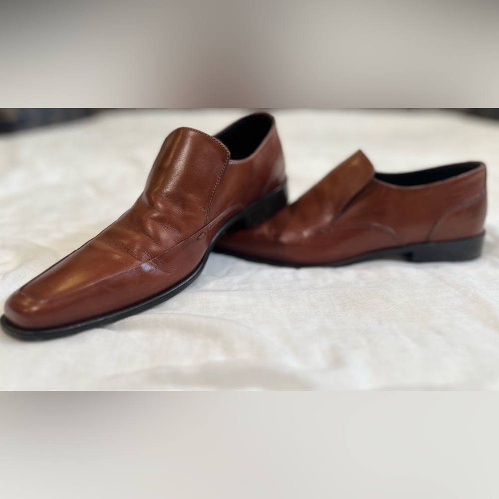 Mike Konos - Men’s Italian Dress Shoes - Size US 9 - Tan